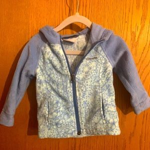 Baby 12-18 month fleece Columbia jacket with hood